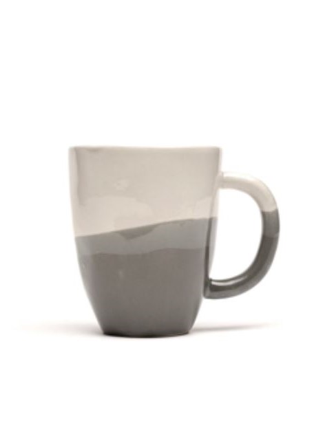Tazza Mug in ceramica Duet Grigio sfumato