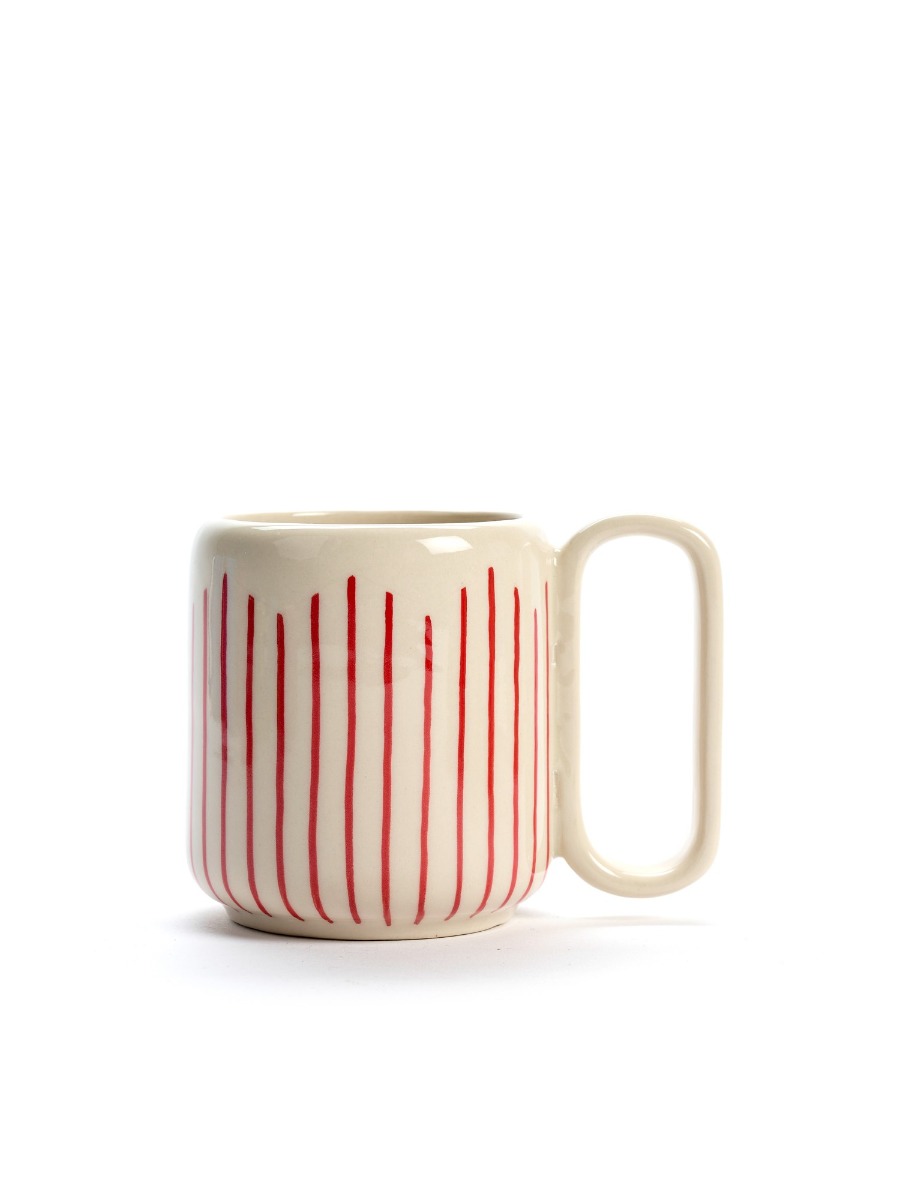 Tazza Mug media in ceramica Candy Stripes