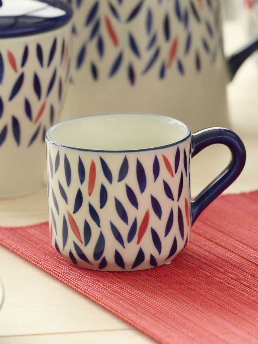 Tazzina da caffè con piattino in ceramica Petali