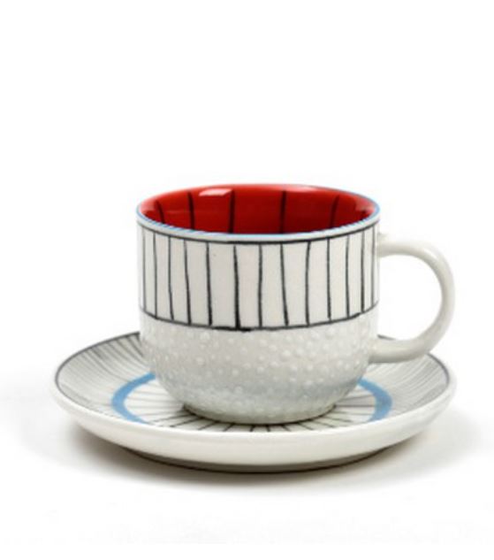 Tazzina da caffè con piattino Graphic Holiday