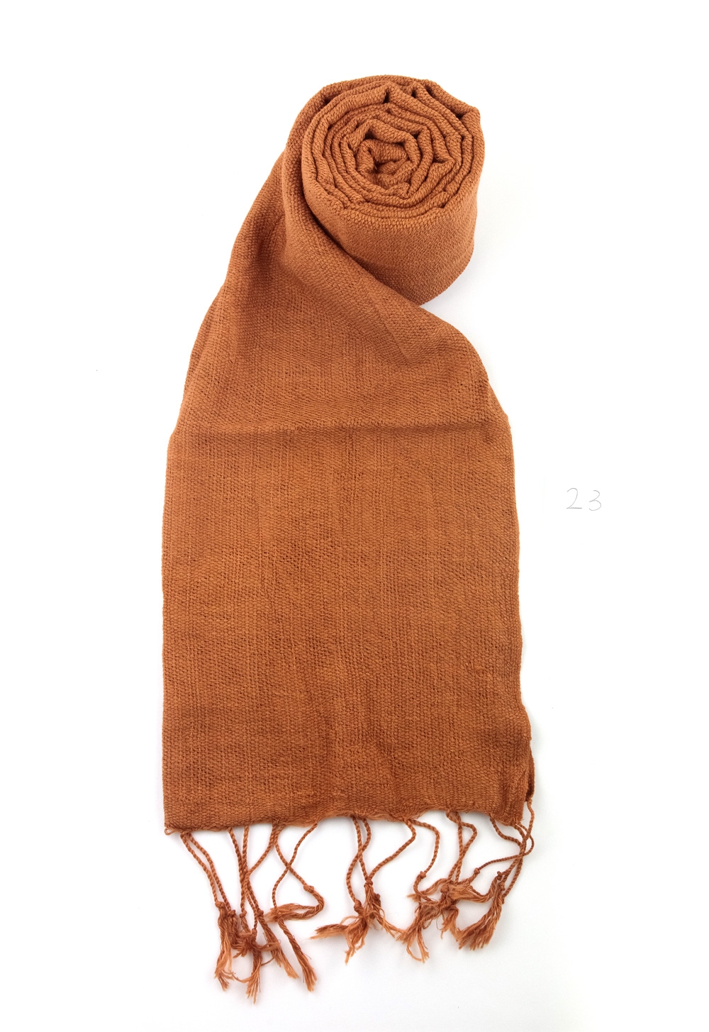 Sciarpa 100% cotone TOAN Tinta Unita ORANGE RUST