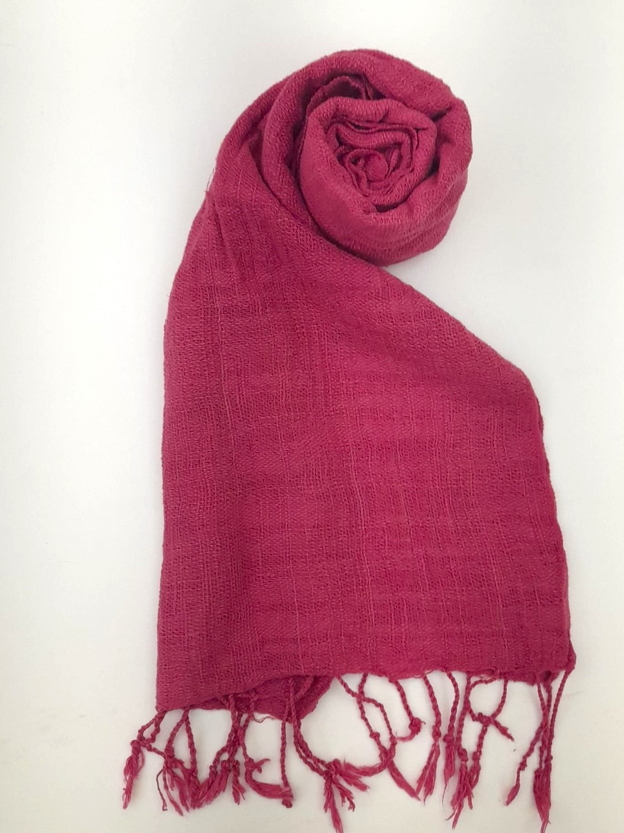Sciarpa 100% cotone Toan tinta unita Magenta