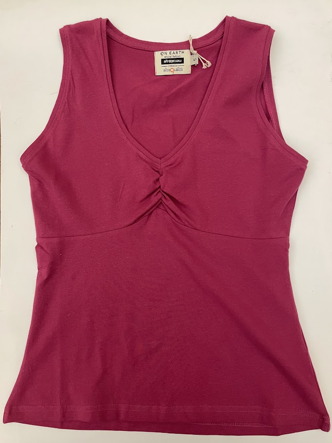 Top fucsia in cotone organico Anemone On Earth