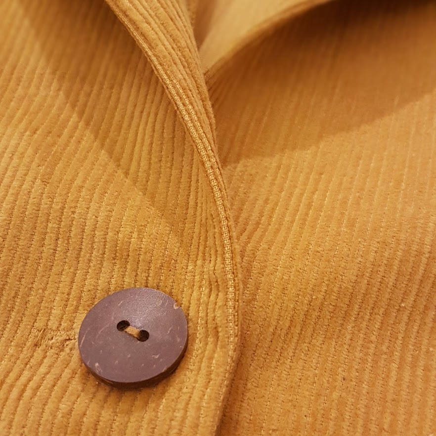 Giacca in velluto a costine millerighe - Giallo Oro