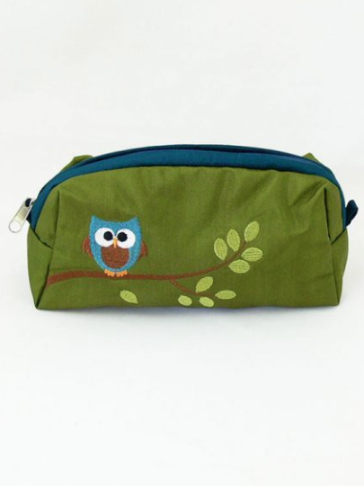 Porta trucco in seta, trousse da viaggio con scomparti