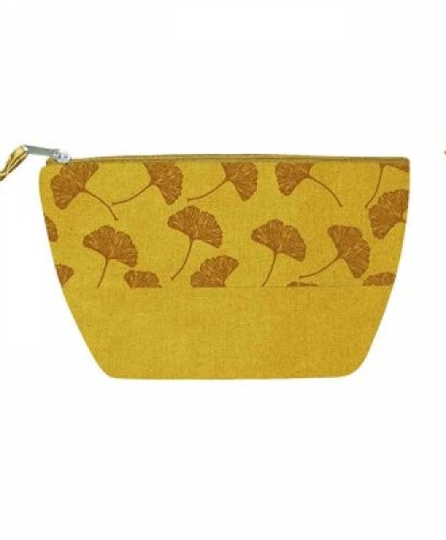 Portatrucco trousse media in lino GINKO 22x12 h cm
