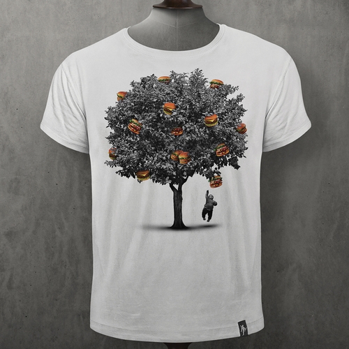 T-shirt BURGER TREE - cotone BIO - unisex - Dirty Velvet