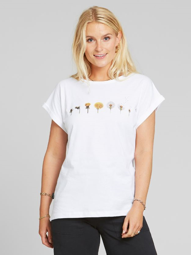 T-shirt cotone organico Visby DANDELION donna
