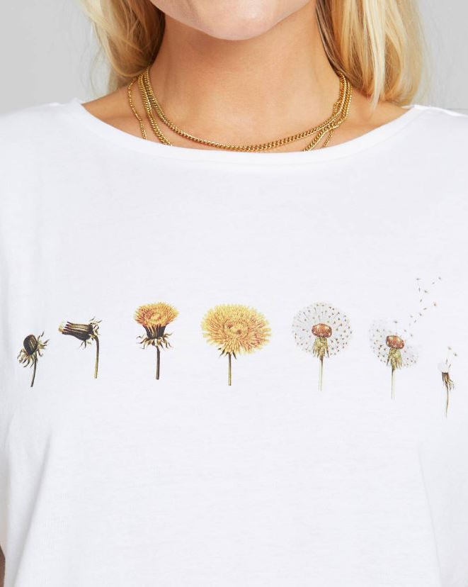 T-shirt cotone organico Visby DANDELION donna