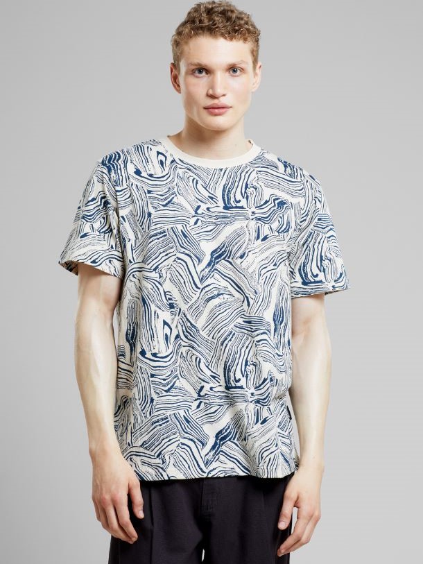 T-shirt cotone organico Clay swirl uomo Dedicated