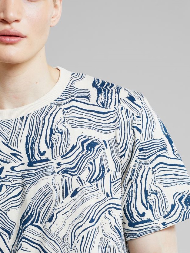 T-shirt cotone organico Clay swirl uomo Dedicated