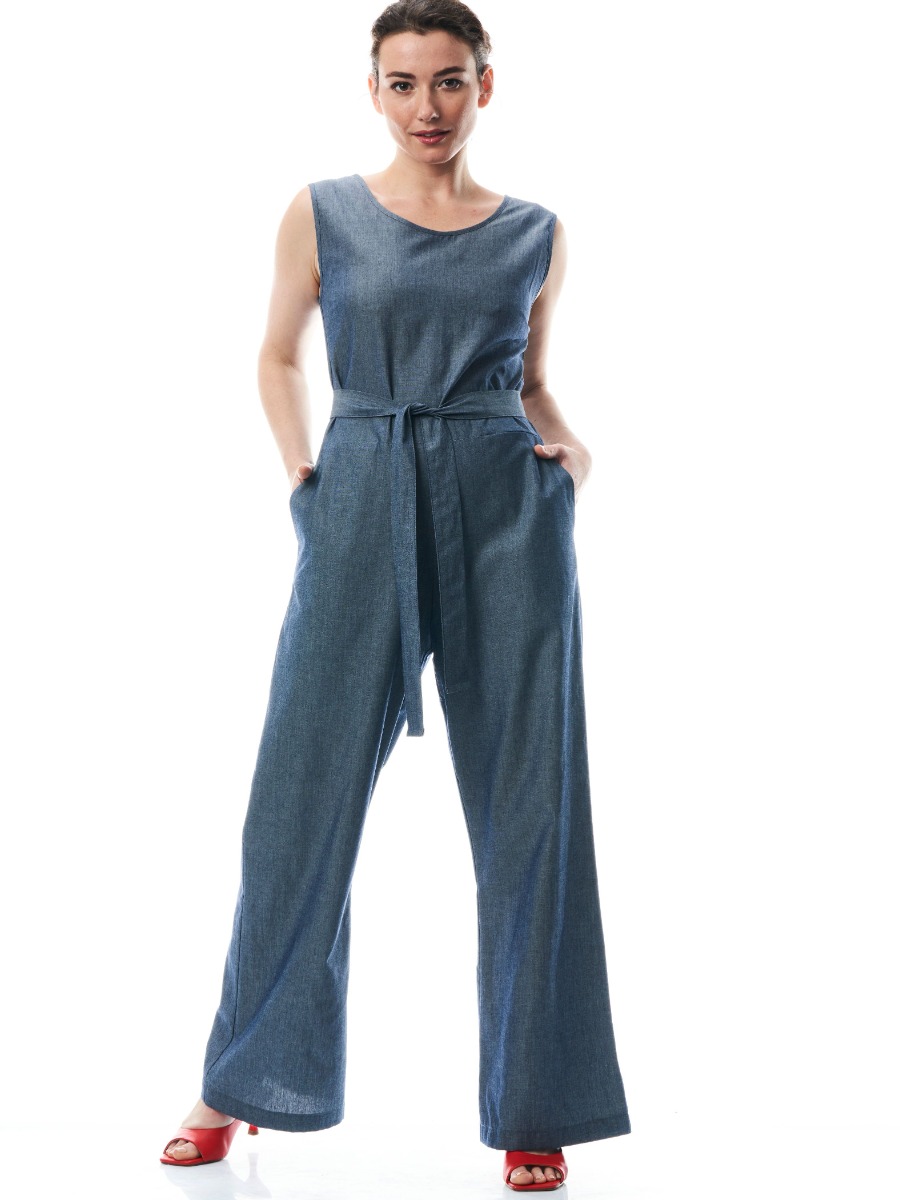 Tuta in cotone denim Federica