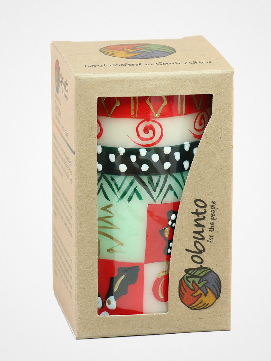Candela decorativa decorata per Natale UKHISIMUSI 7x11,5