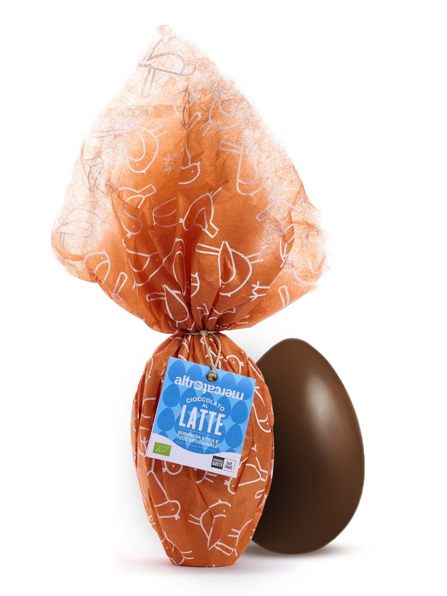Uovo di Pasqua al latte Altromercato con sorpresa 200gr