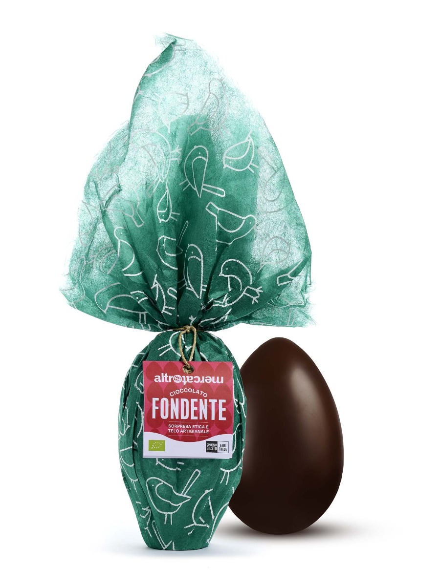 Uovo di Pasqua fondente Altromercato con sorpresa 200gr