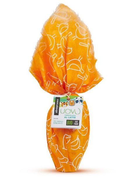 Uovo di Pasqua al latte Altromercato con sorpresa 200gr 