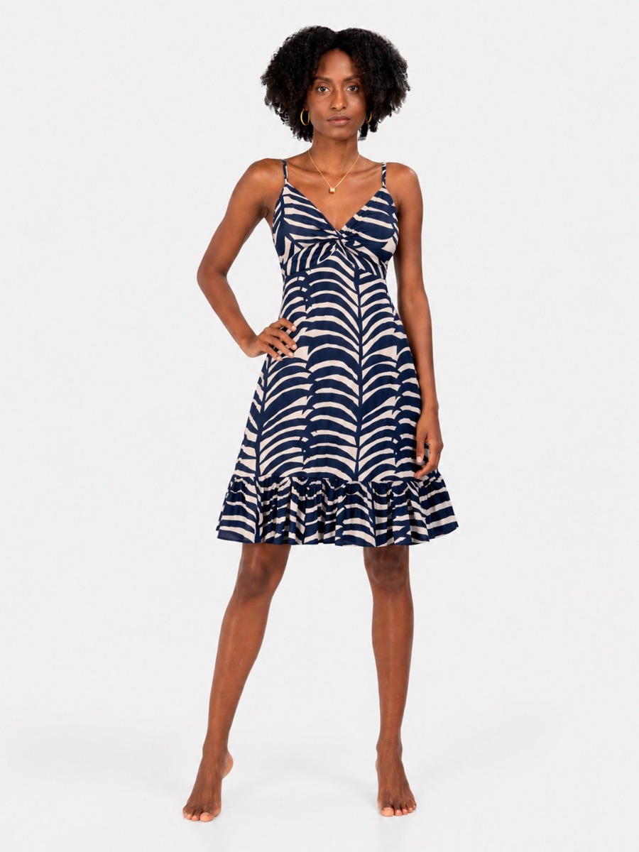 Vestito corto estivo BLU onde