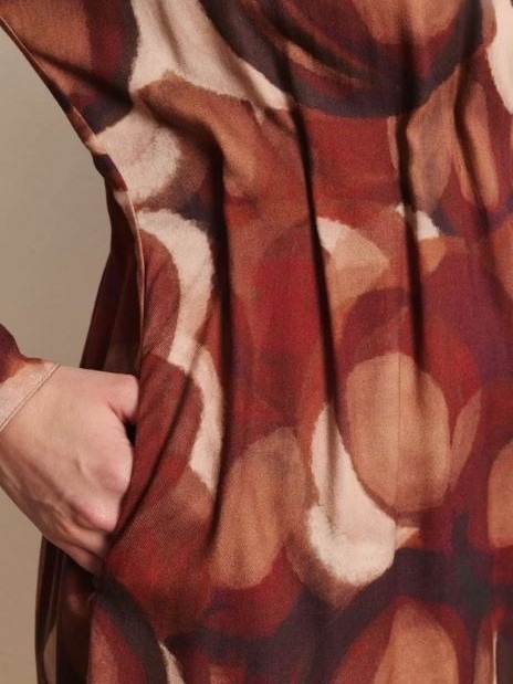 Vestito donna fantasia Marrone in EcoVero TAALKE
