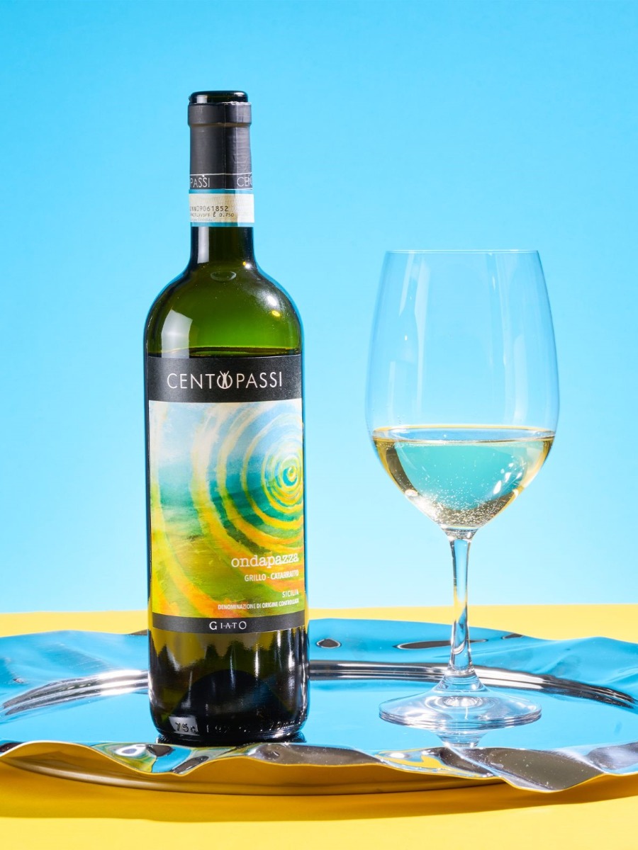 Vino Centopassi Bianco Grillo/Catarratto Sicilia Bio Doc Libera Terra