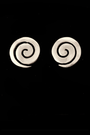 Orecchini disegno a spirale in argento