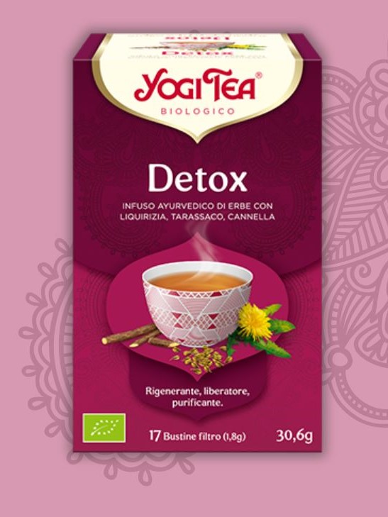 Yogi Tea Detox tisana ayurvedica in bustine con liquirizia tarassaco e cannella