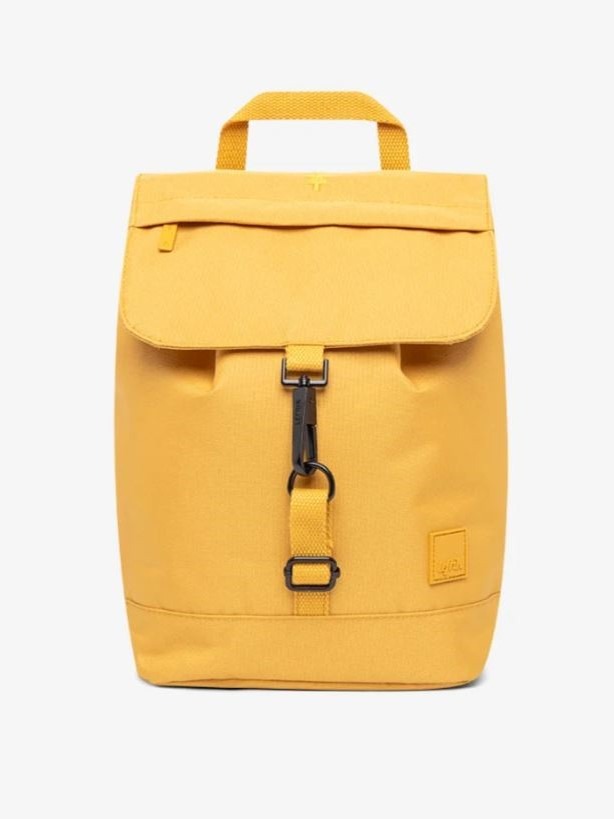 Zaino Kout mini in tessuto eco Mustard Lefrik