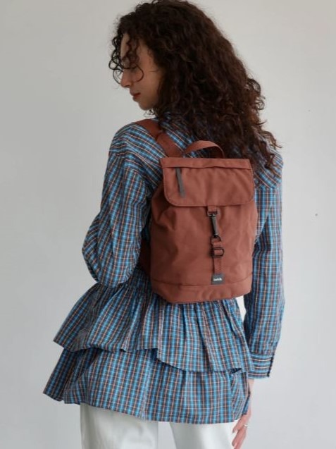 Zainetto SCOUT MINI in tessuto ecofriendly Maroon Lefrik