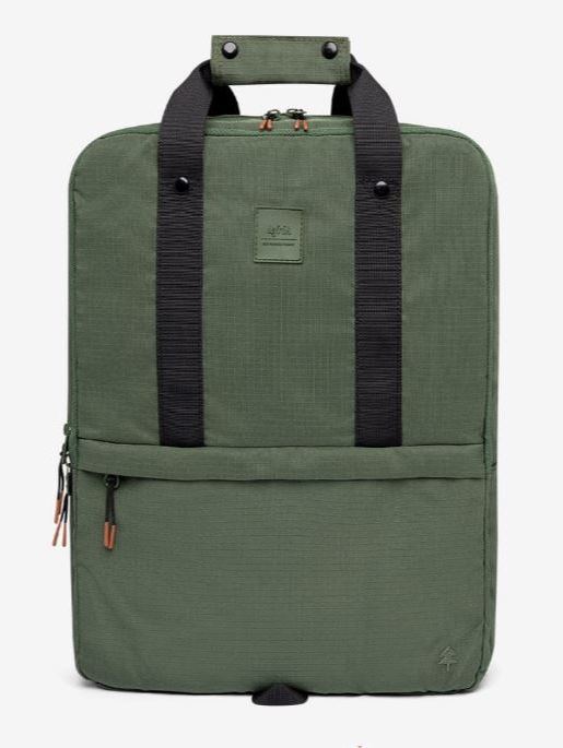 Borsa Zaino porta PC Lefrik Daily in tessuto sostenibile Pine Vandra.