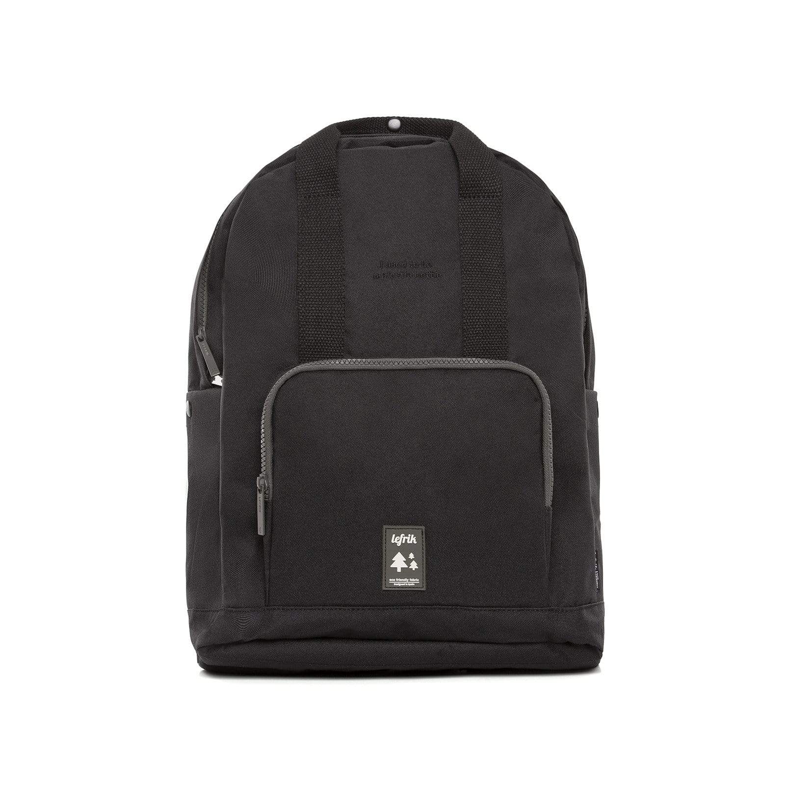 Zaino CAPSULE in tessuto eco friendly Nero - Lefrik