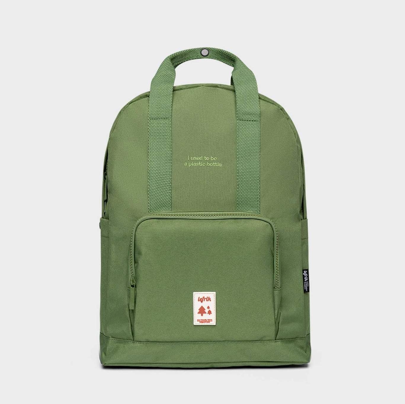 Zaino CAPSULE in tessuto eco friendly Verde grass - Lefrik