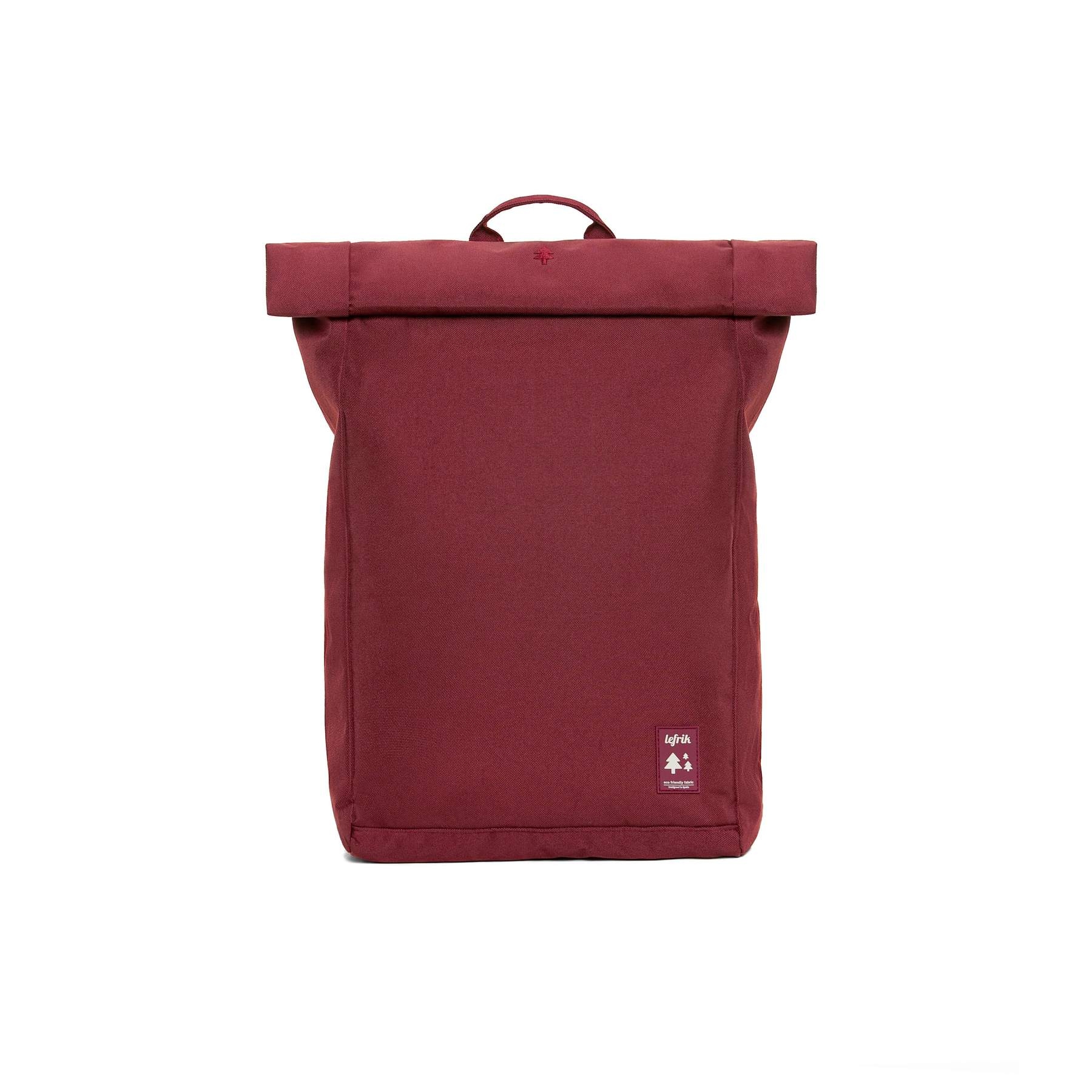 Zaino ROLL in tessuto eco friendly Granata - Lefrik