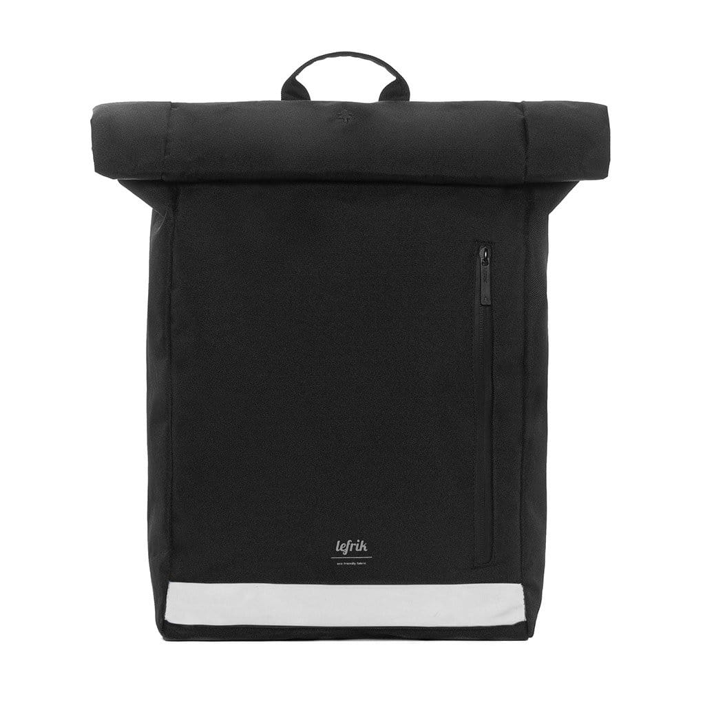 Zaino ROLL in tessuto eco friendly Nero - Lefrik