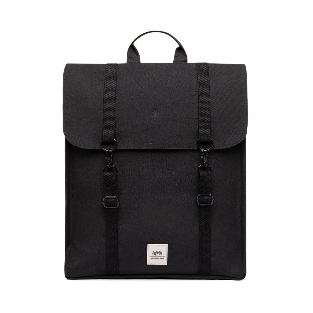 Zaino HANDY TECH in tessuto sostenibile Nero - Lefrik