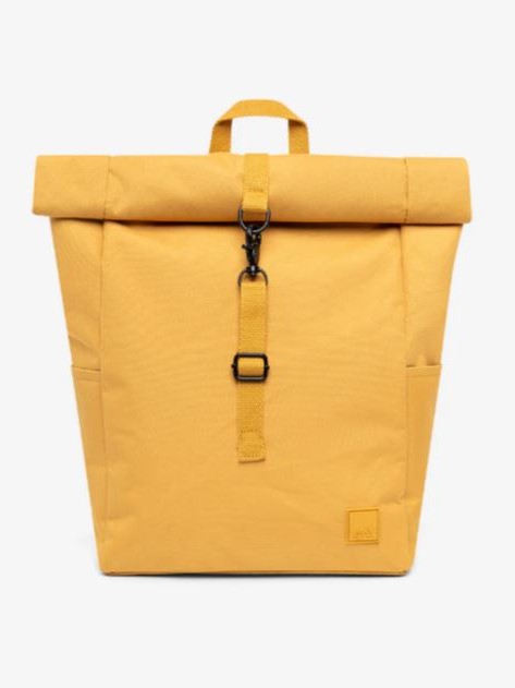 Zaino Lefrik ROLL MINI in tessuto sostenibile Mustard