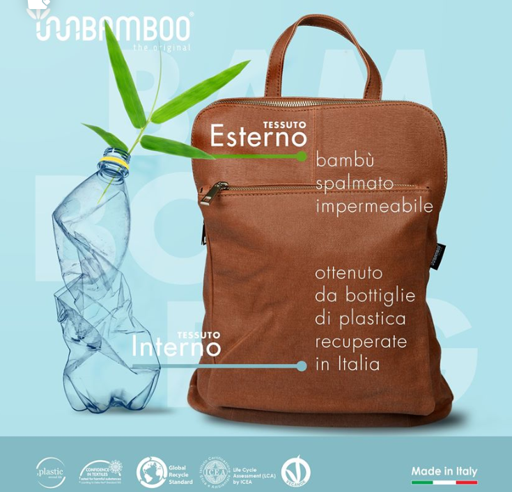 Zaino in bamboo sostenibile