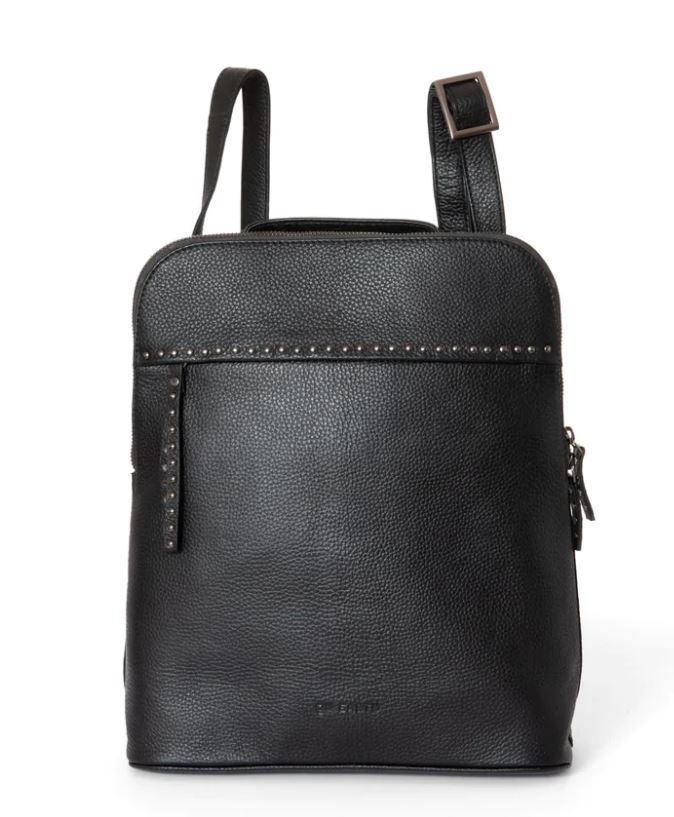 Zaino in pelle squadrato Nero