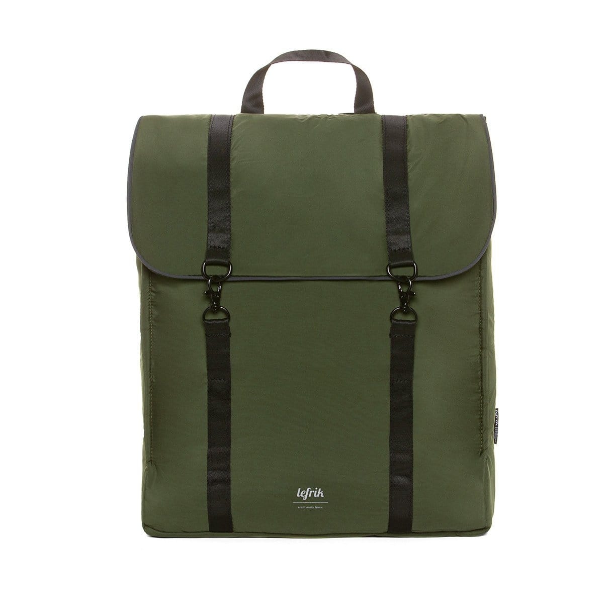 Zaino HANDY TECH in tessuto sostenibile Verde scuro - Lefrik