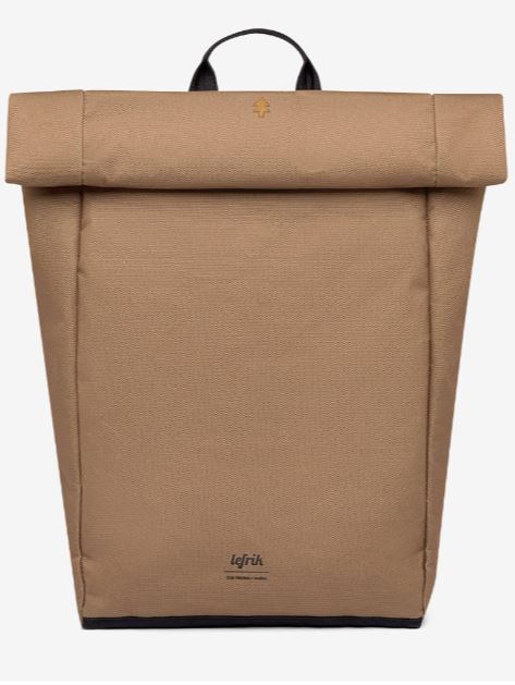 Zaino Lefrik porta pc ROLL IN sostenibile Camel