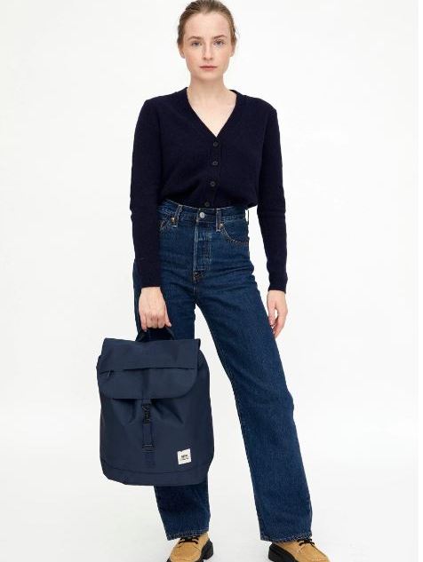 Zaino Lefrik SCOUT in tessuto sostenibile Navy blue