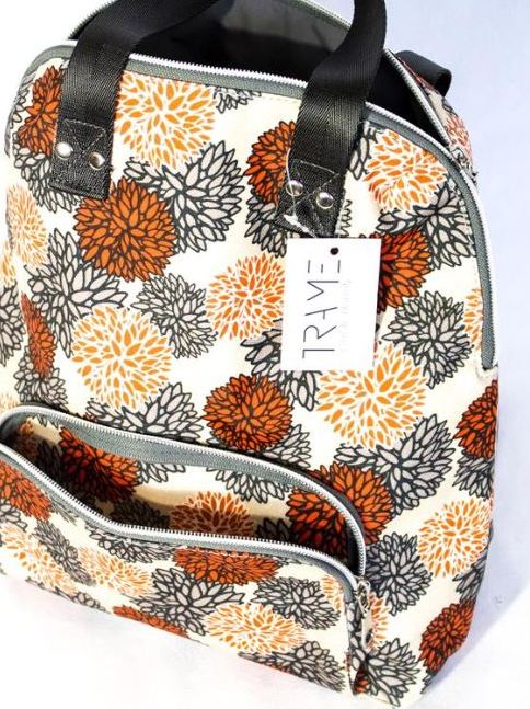 Zaino in tessuto impermeabile piccolo fiori - Marigold