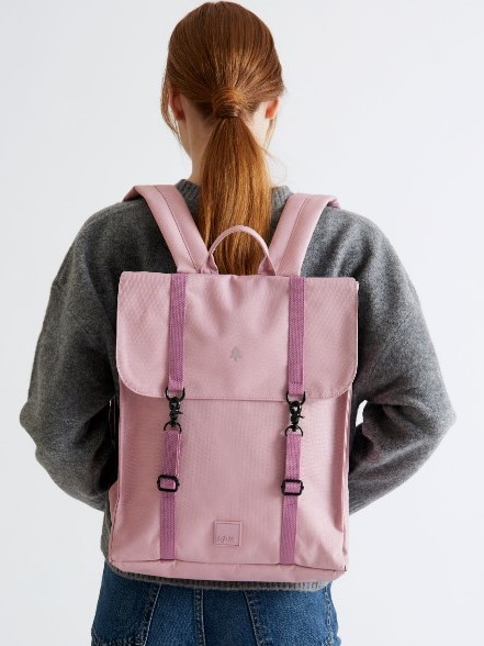 Zaino Lefrik HANDY in tessuto sostenibile Rosa Mauve