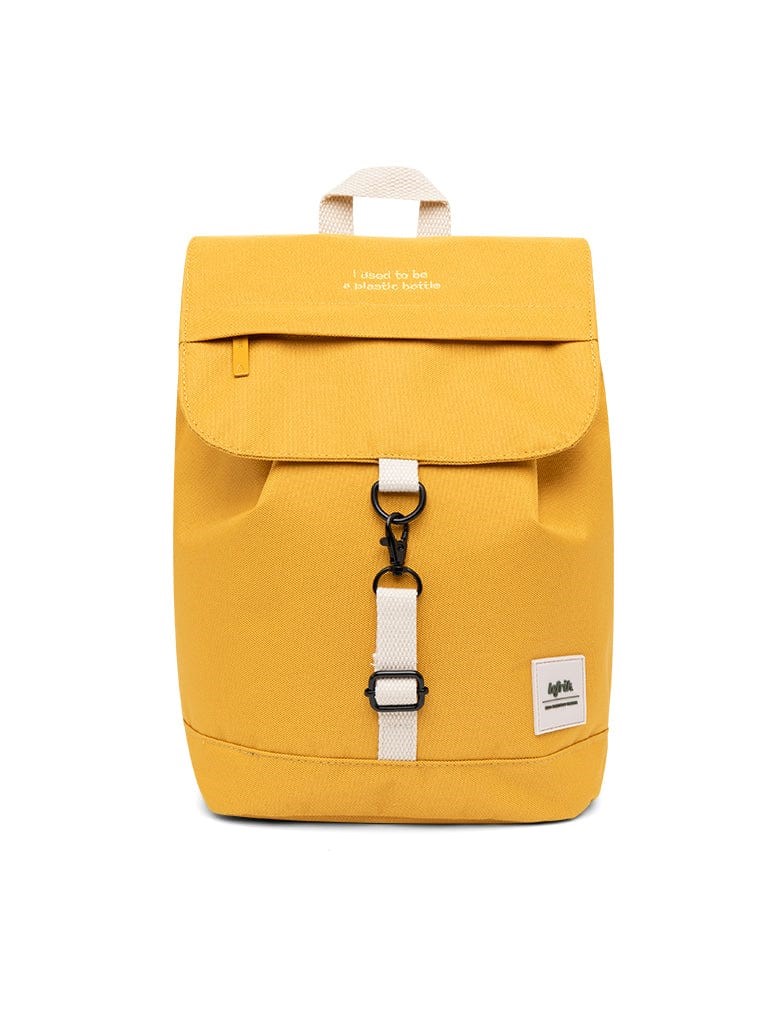 Zaino Kout mini in tessuto eco Mustard Lefrik