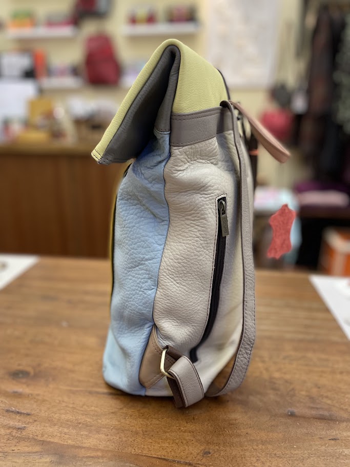 Zaino Soruka grande in pelle multicolore porta pc Reese
