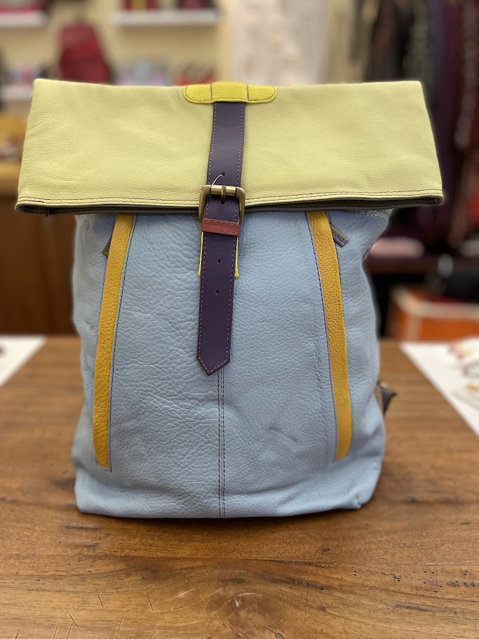 Zaino Soruka grande in pelle multicolore porta pc Reese