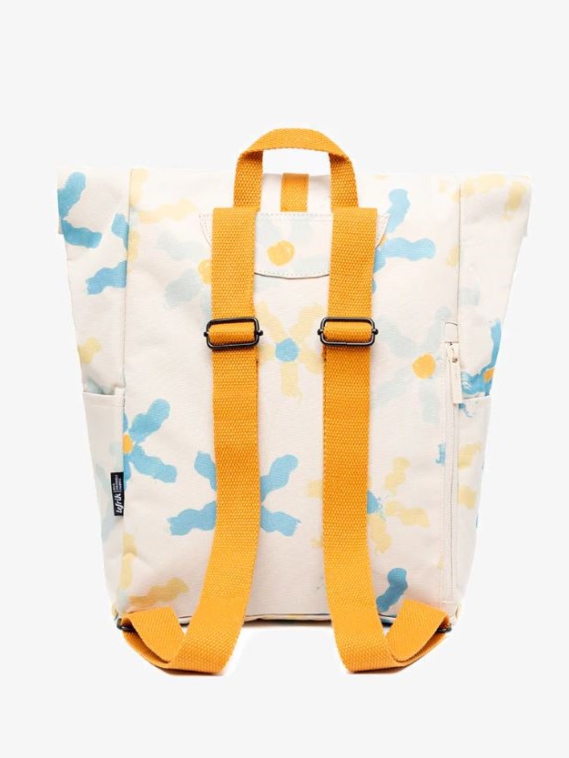 Zaino sostenibile Lefrik ROLL MINI Daisy, impermeabile